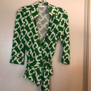DVF Vintage Collection Wrap Top